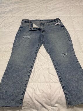 Old Navy Light Blue High-Rise O.G. Straight Jeans